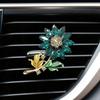 Flower Air Freshener Car Clip Universal Simple Installation Bling Faux
