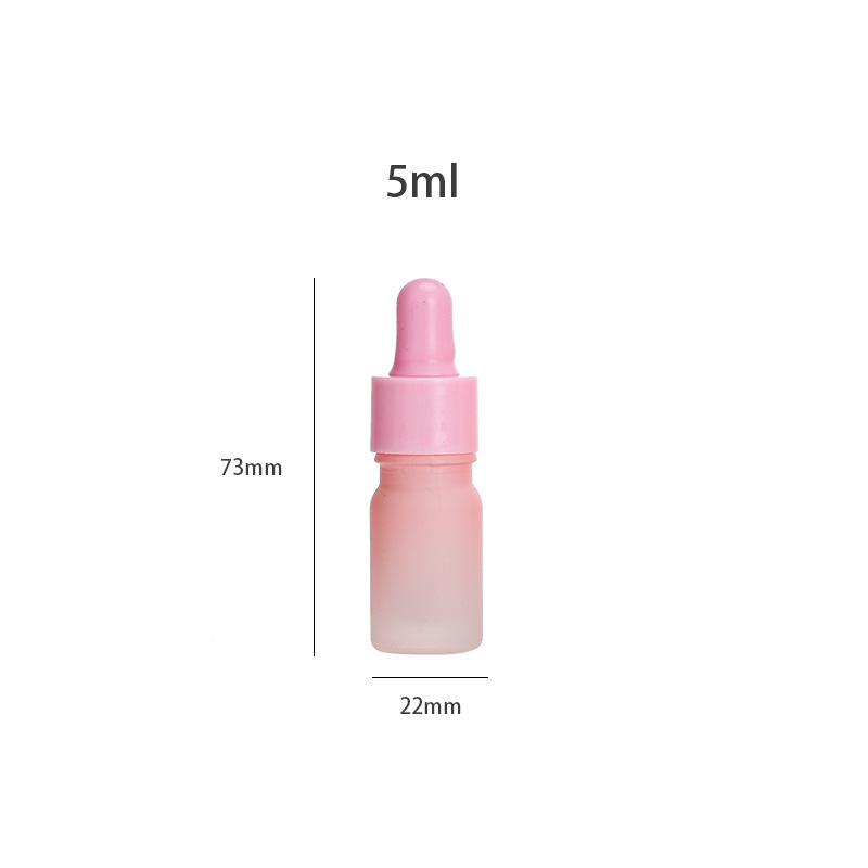 Pink Cherry Blossom Essence Bottle with Dropper and Frosted Lotion Spray Options