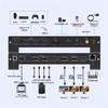 Jiyin 4K 120Hz KVM Switch USB-C HDMI Dual DP 100W PD