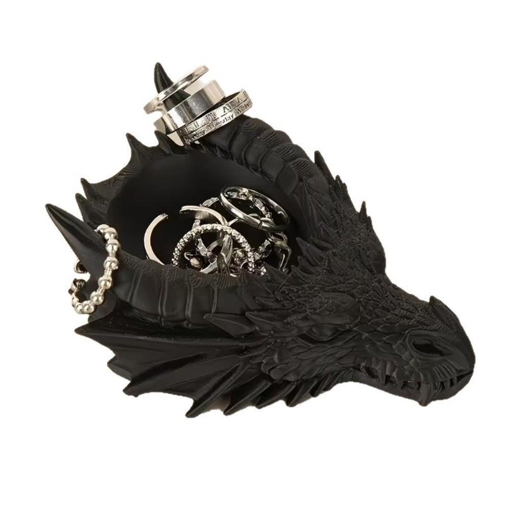 Support Présentoir Multifonctionnel pour Bijoux Ornements Tête de Dragon Impression 3D Bureau