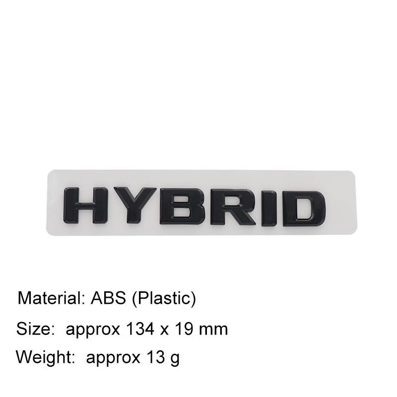 3D ABS Гибридные Буквы Логотип Наклейка с Буквами для Авто Эмблема на Задний Бампер Багажника Аксессуары ping-gloss-black