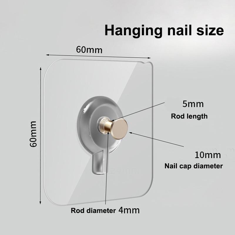 Thickened Wall Screw Sticker Mounted Wall Hook For Photo Frame Holder Rack Wall Picture Hanger Hanging Nail Painting Hanger Hook