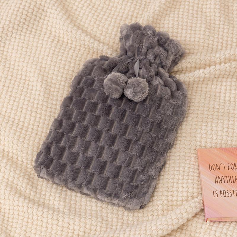 

2025 Extra-Long Hot Water Bottle with Plush Cover & Foot Warmer for Girls