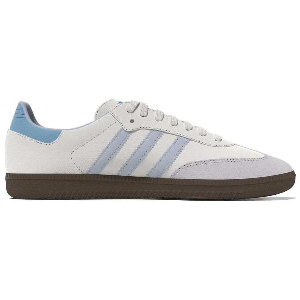 adidas Samba OG White Halo Blue Unisex Sneakers Core-White Gum-5 ID2055