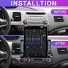 9.7" Vertical Style Tesla Screen Android 12.0 For Honda Civic 2005-2012 Multimedia Video Player Carplay Navigation GPS Head Unit