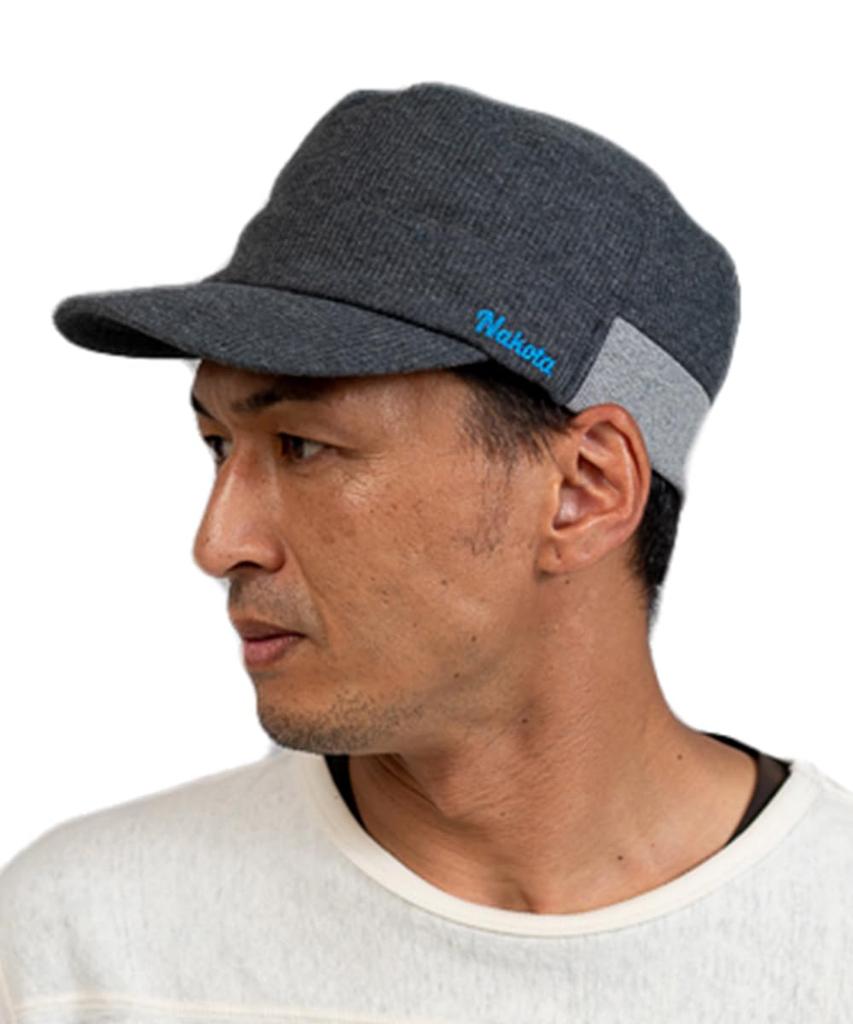 Nakota Sweat Waffle Rib Work Large for and Charcoal Cap, Unisex, Size, Washable, Running, Walking, Sports, XL,