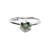 Bien Vetu Green Moissanite Ring 1 Carat Simple Prongs 122