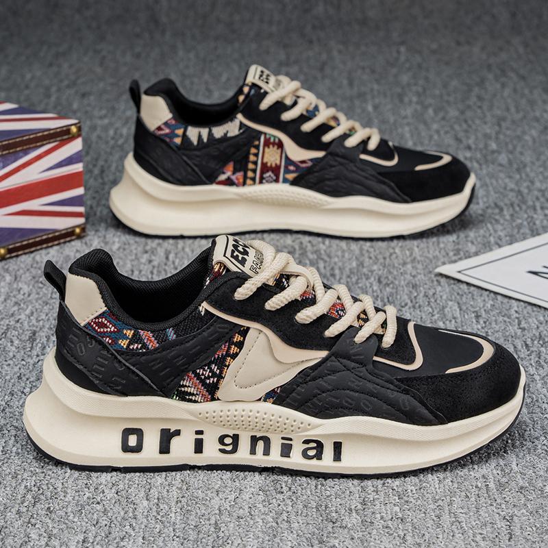 

Новые мужские модные повседневные спортивные кроссовки для мальчиков и студентов, трендовые мужские удобные дышащие кроссовки для отдыха, большой размер 39-50 39 чёрный