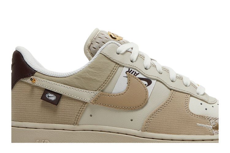 Women's Sneakers Nike Air Force 1 Low Bling (2022) (Women's) Tan/Cream/Metallic Gold