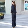 Early spring denim suit women's new spring and autumn fashion casual color matching design two-piece set