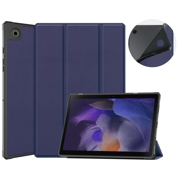 For Samsung Galaxy Tab A8 2021 SM-X205 3-Fold Holder Leather Tablet Case