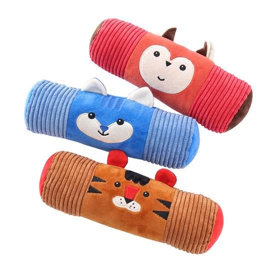 Pet Teeth Grinding Toy with Wrinkle Sound Mop Plush Texture Chewing Toy Emotional Comfort Lightweight Interactive Toy