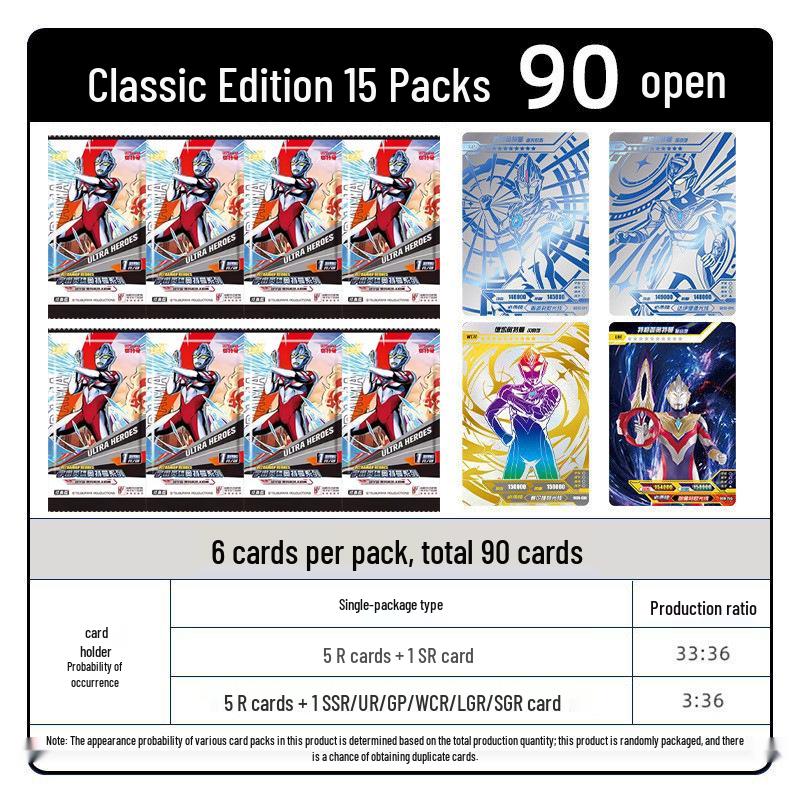 Ultraman Legendary Glory Edition Deluxe Card Game Gift Box - Fourth Anniversary Black Diamond Collection
