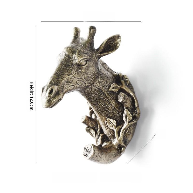 Wall Head Animal Hook Resin Decorative Hanger For Home Bedroom Office Decor