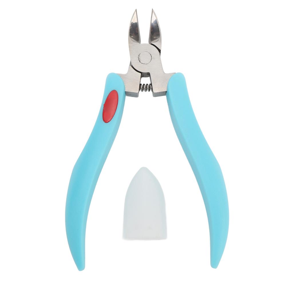 Cuticle Nipper Stainless Steel Professional Non Slip Ingrown Toe Nail Cuticle Pliers with Protective Cover