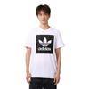 adidas Originals Trefoil Logo Print Crew Neck T-Shirt Men Tops White AY8899