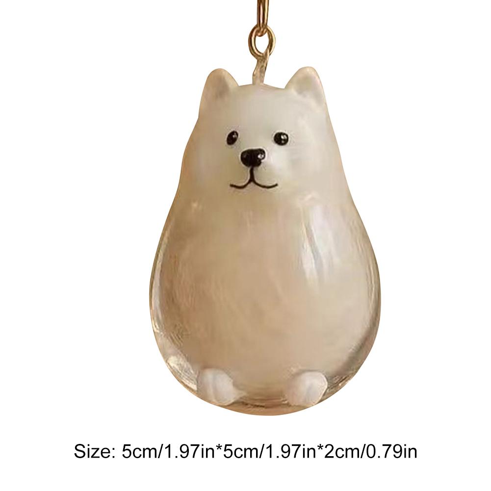 Dogs Hair Storage Pendant Cute Keychain Bag Pendant Couple Car Key Chains Jewelry Souvenir Collection Gift Decor Dog Accessories