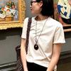 Niche Design Tortoiseshell Leopard Print Acetic Acid Ring Pendant Necklace Women'S Long Sweater Chain Light Luxury High-End Necklace