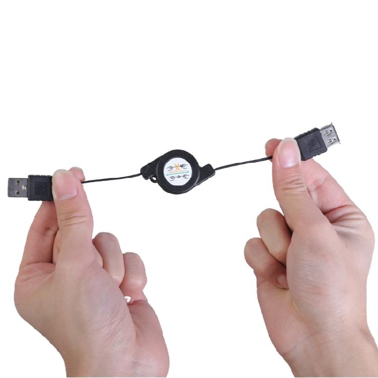 Portable USB 2.0 Male To Female Retractables Data Charging Extendable Cable for Various USB Accessories