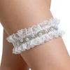European Blue Lace Bridal Garter with Bow