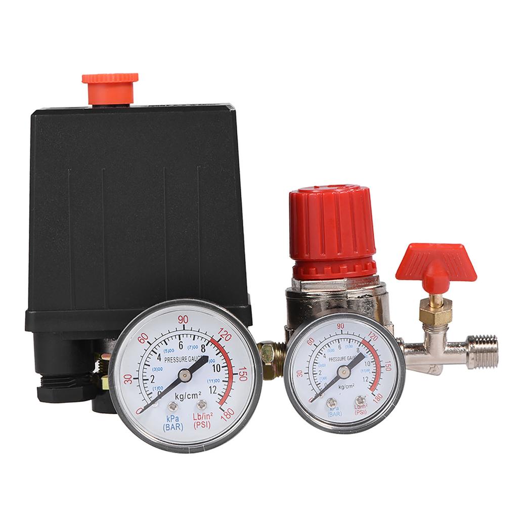 Small Air Compressor Pressure Switch Control Valve Regulator with Gauges