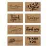 Pack of 50 Thank You Cards Set Thanks Greetings Card Elegant Appreciation Card for Customer Business Birthday Wedding