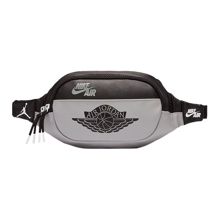 

Jordan AJ1 Big Wings Logo Multi-Layer Shoulder Crossbody Chest Bag Waist Bag Small Size Unisex bags Shadow-Gray Black-Gray DB8195-400 Small
