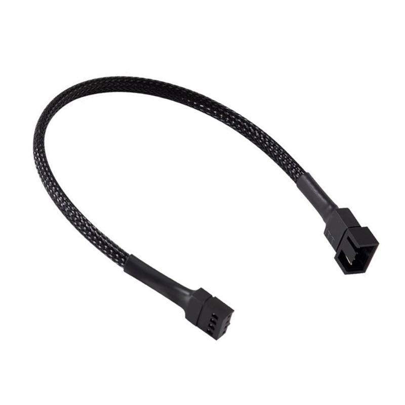 

4Pin PWM Fan Extension Cable For PC Cooling Supports Speed Controls Sync And Independent Power Input High Efficiency чёрный