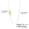 EUEAVAN Virgin Mary Cross Pendant Necklace for Women Holy Mother Maria Necklaces Stainless Steel Christian Amulet Jewelry Gift