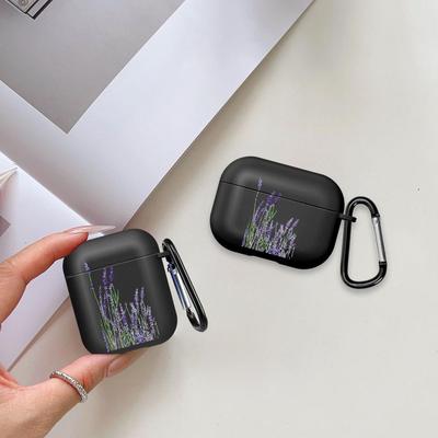 Airpods Pro Pro3 Pro2 1 2 4 3 Kulaklık Kılıfları Kapak İçin Karikatür Lavanta Sanat Kılıfı