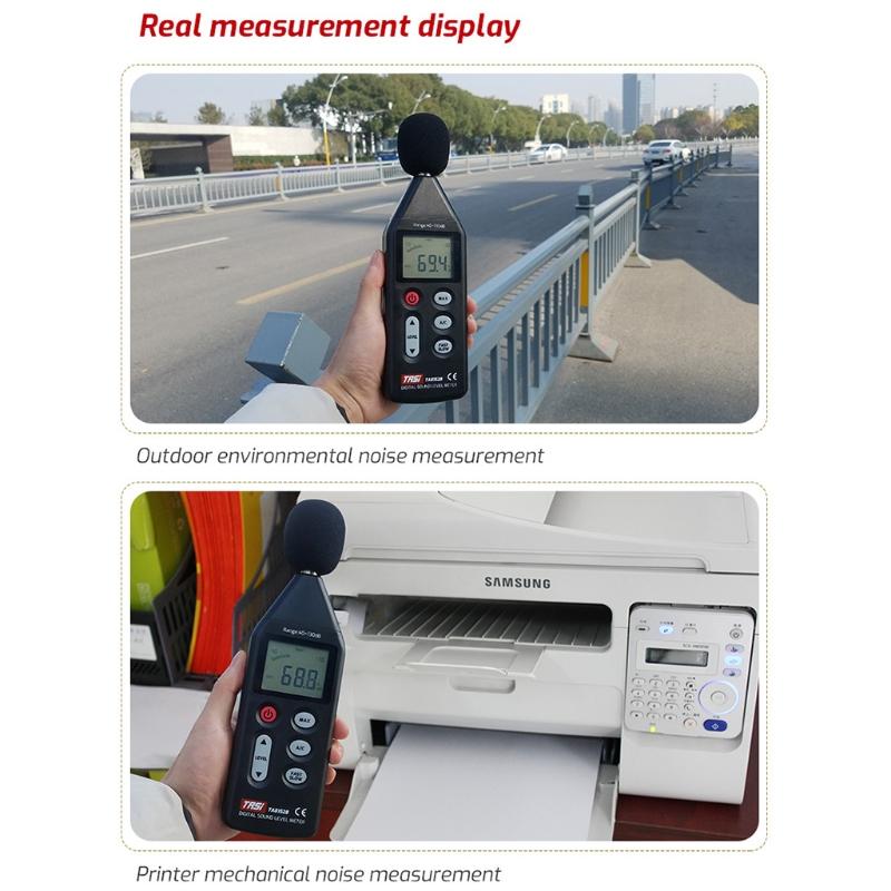Sound Level Meter Digital Handheld DB Meter Sonometros Noise Audio Level Meter 40-130dB Decibels Mini Noise Sound Meter