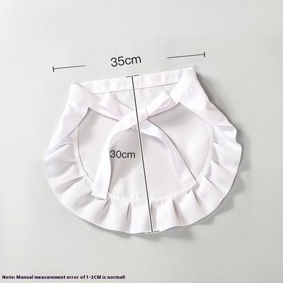 1Pcs Waitress Maid Cosplay Waist Apron Half Apron Costume Cooking Aprons For Kitchen