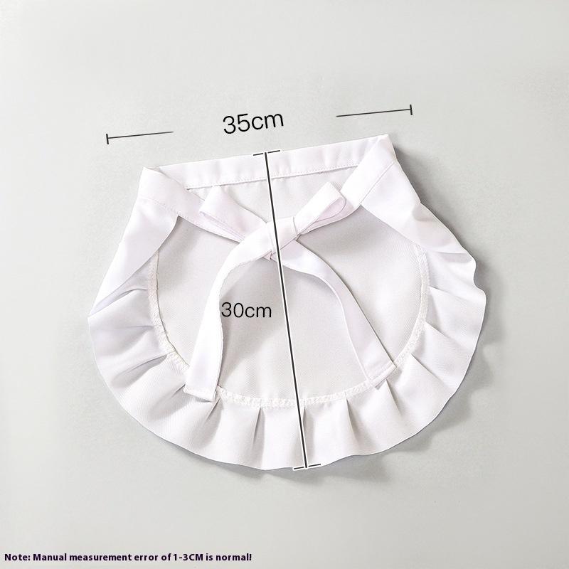 1Pcs Waitress Maid Cosplay Waist Apron Half Apron Costume Cooking Aprons For Kitchen