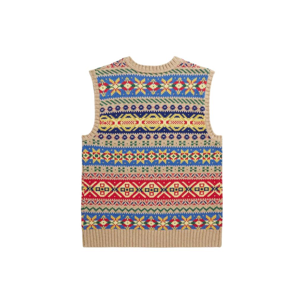 Polo Ralph Lauren Fair Isle Knit Sleeveless V-Neck Sweater Kids Sweater Multicolor 323935485-001
