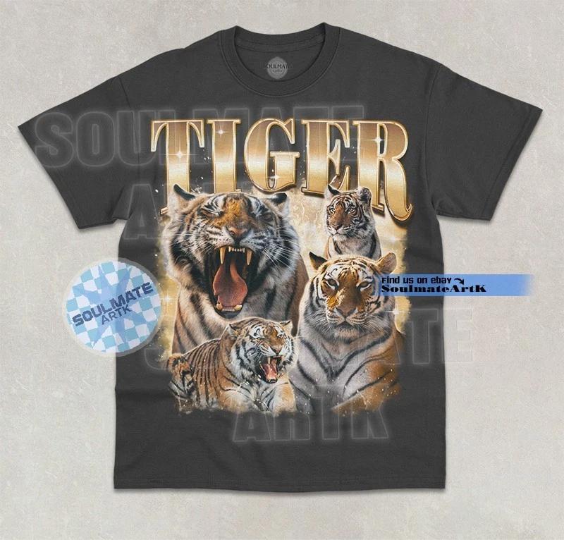 Tiger T- Shirt Epic Wildlife Animal Lover Funny Bootleg Graphic Unisex Shirt 2XL