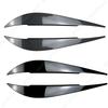1 Pair Car Gloss Black Headlights Eyebrow Eyelids Trim For BMW 4 Series F32 F33 F36 M4 420d 420i 425d 430i 435i 440i 2013-2021