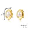 Baroque Pearl Clip-On Earrings for Women Without Pierced Ears