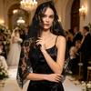 Women Veil 1-Tier Wedding Veil with Exquisite Lace Binding Romantic Bridal Headpiece for Church Ceremonies Engagement Banquets