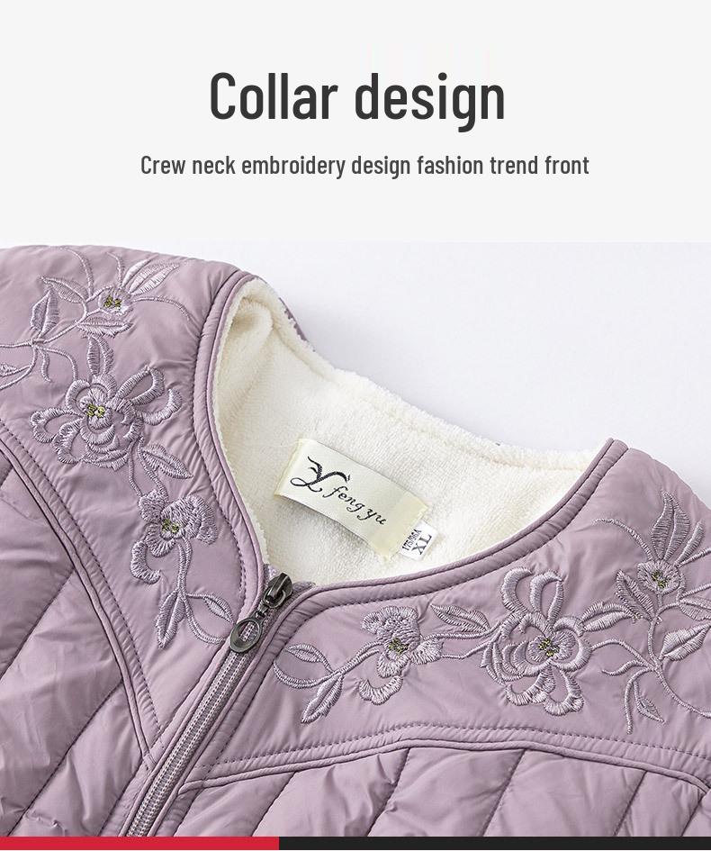 2025 Warme Winterleichte Daunenjacke: Fleecegefütterter, vielseitiger, kuscheliger Kurzmantel