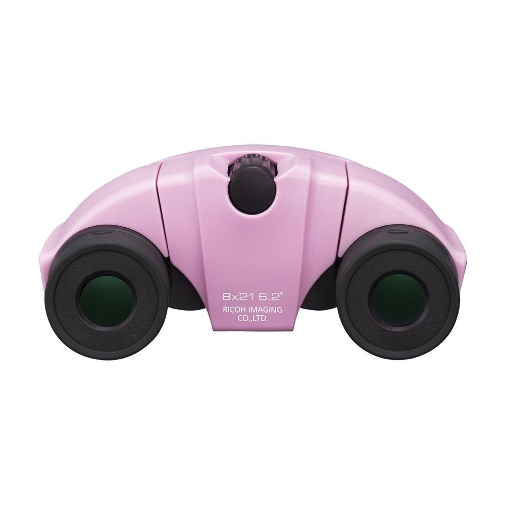 PENTAX Binoculars UP 8x21 Pink Small and Lightweight Fully Multi-coated Equipped with High Grade Prism Bak4 (8x) Festivals Live Concerts Sports Watchi
