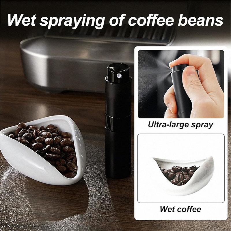 Coffee Bean Dosing Cup and Spoon Set Ceramic Dosing Vessel Measuring Tray Kit Coffee Tools Espresso Accessories PTKFQJ01