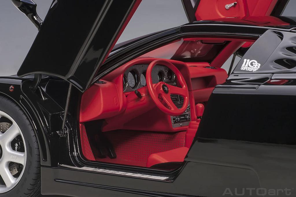 AUTOart Bugatti EB110 SS Black Finished Product 70919 1/18