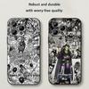 Kingdom Kanki Japan Anime Pattern Phone Case For iPhone 17 16 16e 15 14 13 12 Plus Mini Pro Max Soft Black Shockproof Cover