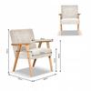 Armchair PRL Retro Vintage Set SOLER Family Furniture Beige Corduroy Anafi