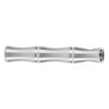 Outdoor Pocket Survival Whistle Stainless Steel Loud Sound Bamboo Joint Whistle Silver