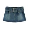 Women's Jeans Skirt A-line Skirt Summer Anti Glare High Waist Design Sense Half Body Short Skirt