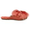 UGG Shaine Fluff Comfortable Flat Plush Casual Fashion Slippers Women Slippers Butterfly-Red 1105316-MRP