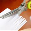 3/5 Layer Kitchen Scissors Pepper Shredded Chopped Scallion Cutter Laver Cut Multi-functional Stainless Steel Cooking Tool