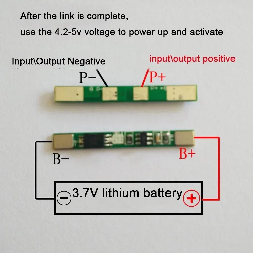 1/5/10PCS 1S 3.7V 3A Li-ion BMS PCM Battery Protection Board BMS Charging Protection Board Module 18650 Li-ion Lithium Battery