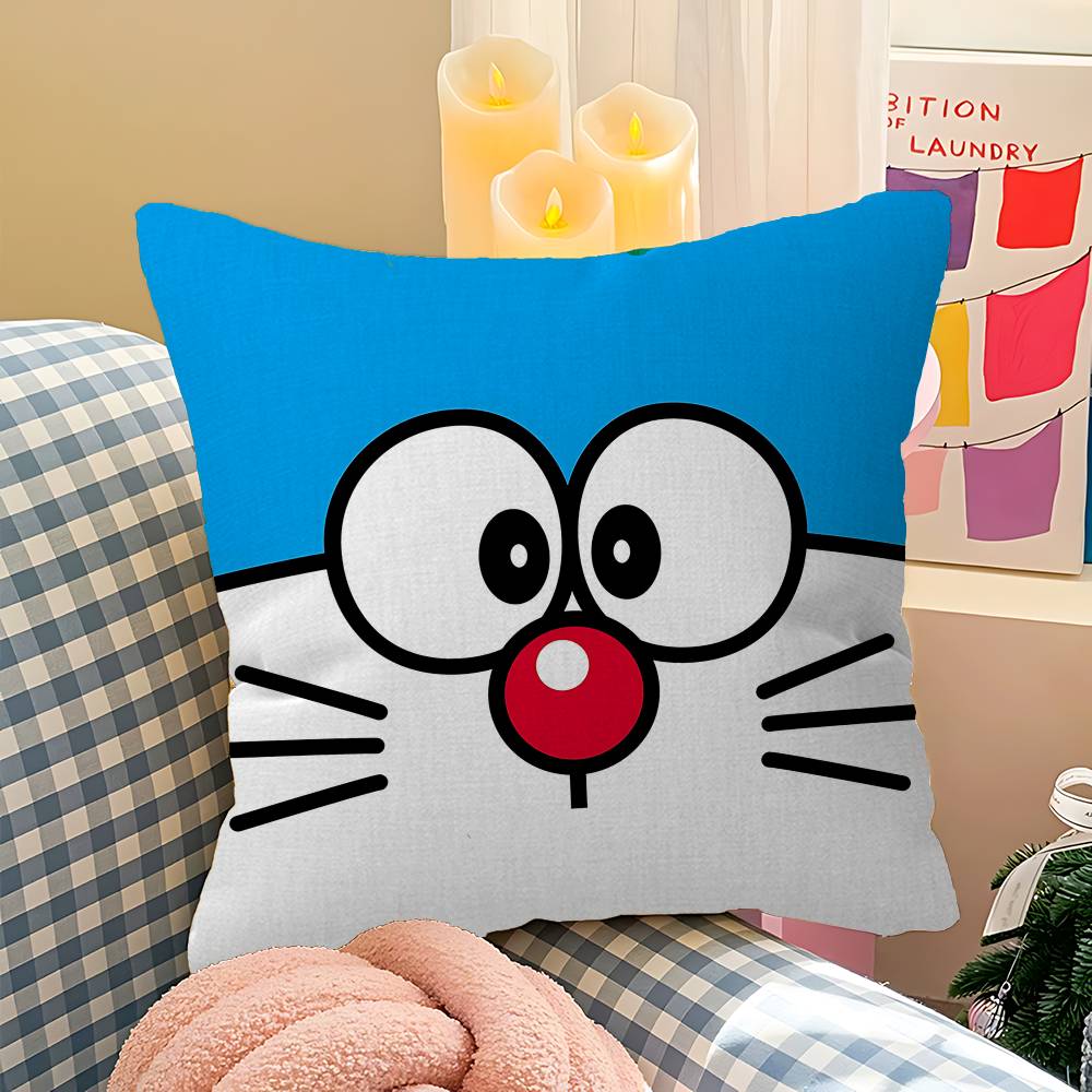 Anime D-Doraemon Pillow Anime Pillow Sofa Bed Head Pillow Cover Cushion Cover 45X45 Cm Fashion